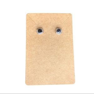 Black Crystal Stud Earrings